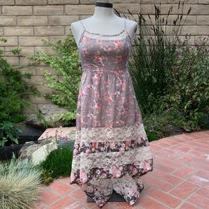 American Rag Floral Lace High Low Dress Size XS